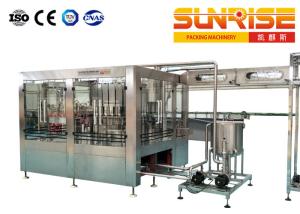 Quality Washing Capping Fruit Juice Filling Machine 24 Rinsing Heads wholesale