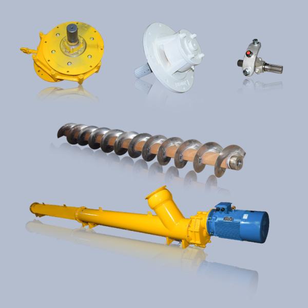WAM SICOMA Stainless Steel And Carton Steel Spiral Screw Conveyor Vertical