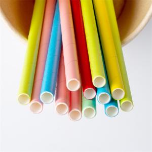 Quality Oilproof Biodegradable Paper Straw For Restaurant Drinking Beverage wholesale