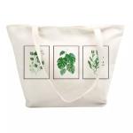 Promotional Logo Print 12oz White Hand Tote Cotton Bag