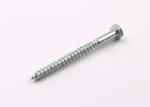 Hex Head Mild Steel Wood Screws DIN571 Zinc Plated Blue White Color