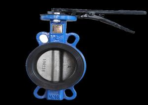 Quality Cast Iron Pinless Wafer Butterfly Valve 1.0/1.6 Mpa Pressure Handle Power wholesale