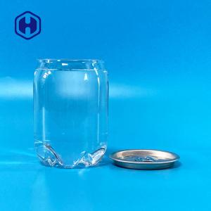 Quality Clear Airtight 230ml Empty Clear Plastic Soda Can With Lids wholesale