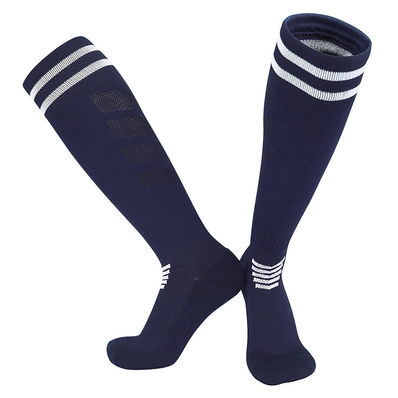 Medium Thickness Children's Socks for Sports Custom Design Breathable Football Socks