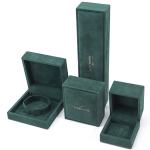 Wholesale Manufacturing Luxury velvet Jewellery Box Personalized Custom logo