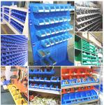 Heavy Duty Hanging Plastic Storage Bins Storage Solution For Spare Parts