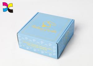 Quality Corrugated Custom Packaging Boxes Thickness Shoe Golden Hot Stamping Surface wholesale