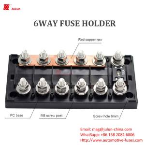 Quality Car Circuit Protection Nylon Fuse Holder 30A-500A-55 ~125℃BX2103 Rectangular Car Yacht wholesale