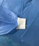 Disposable Non-woven PP+PE Surgical Gown Knitted Cuff Medical Protective