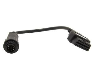 Quality OBD2 OBDII 16 Pin J1962 Female to Knorr Wabco Trailer 7 Pin Male Connector Cable wholesale