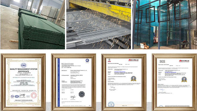 5ft / 6ft Height Pvc Coated Airport 358 Anti Climb Fence
