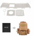 Picnic BBQ Cooker Portable Folding Stainless Steel Backpacking Stove Wood