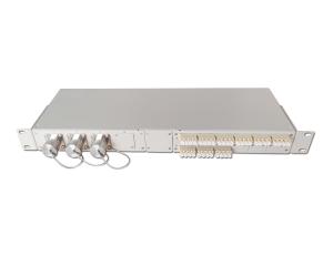 Quality 1U 36 Fiber Optic Patch Panel Distribution Panel Cold Rolled Steel Sheet IP67 wholesale