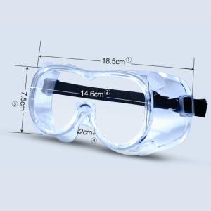 Quality Transparent Eye Protection Goggles , Surgical Medical Safety Glasses Anti Virus wholesale