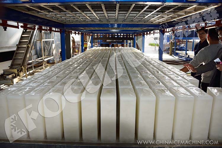 5tons Air-cooled Bar Ice Plant with Advanced Technology 3500*1060*2200 mm Size