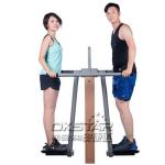 outdoor gym equipment park wood double pendulum