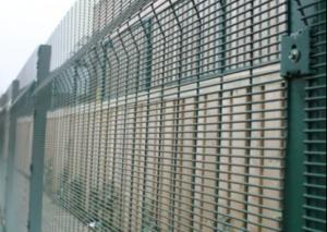 China PVC Welded Wire Green Mesh Security Fencing 358 2.2m width on sale