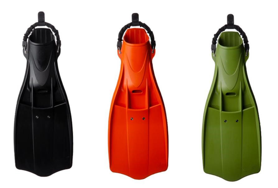 Lightweight Frog Scuba Diving Swim Fins Wear Resistant Nonslip