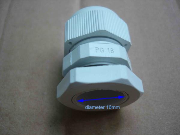 Waterproof Fiber Optic Accessories PG Nylon Fiber Optic Cable Gland Diameter