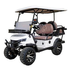 Quality LED Lighting 4 Seater Golf Cart With 80km Travelling Range wholesale