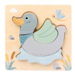 Wooden Cartoon Animal 3D Puzzle Children Early Education Cognitive