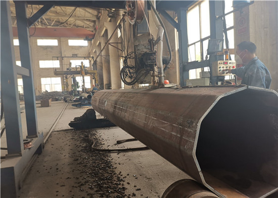 Q420 220kv Polygonal Steel Tubular Pole , Hot Dip Galvanised Steel Pole