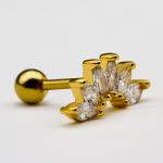 1.2mm 16G Gold Ear Piercing Jewellery