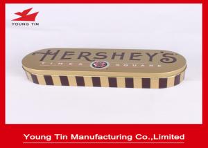 Quality Custom Printed Chocolate Packaging Gifts Tin Boxes With 0.23 MM Tinplate wholesale