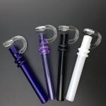 Pretty Colorful Glass Oil Nail One Hitter Piece Hand Blown Production Technology
