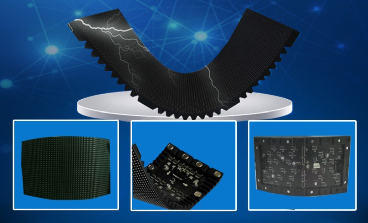 Indoor Flexible Modules P1.86mm Creative LED Display for Building Facades with High Brightness and High Definition