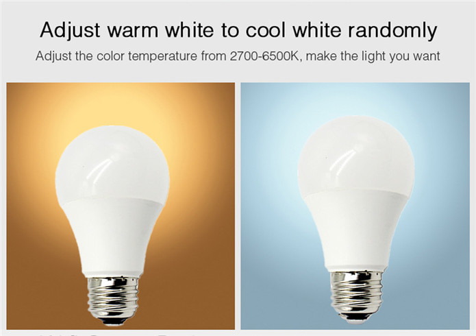 E27 10w Intelligent Timer Wifi Light Bulb , Plastic Aluminum Voice Command Lamp