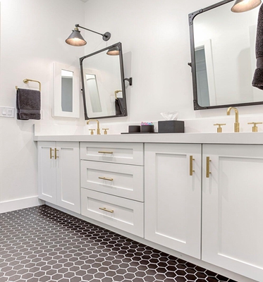 72 Inches Rectangle Solid Surface Double Sink Bathroom Vanity with Customization