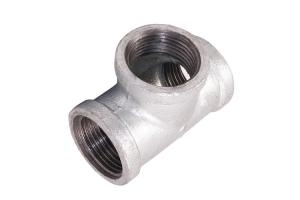 Quality Hot Dipped Galvanised Malleable Iron Tee 4 Inch Bsp Pipe Fittings ISO9001 wholesale