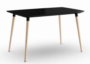Quality Wooden Legs Rectangle MDF 20kgs 120x80cm Modern Dining Table wholesale