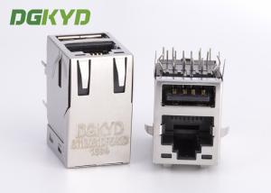 Quality 6 1775855 3 CAT5E SFP RJ45 Connector With 100 BASE T Transformer wholesale