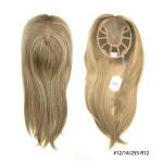 100% European Virgin Hair women Mono hair topper natural color double drawn full