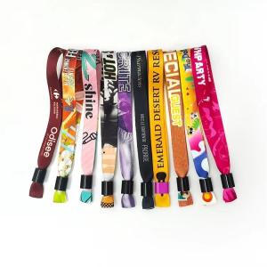 Quality Woven Plain RFID Festival Wristbands For Corporate Entrance Ticket Event wholesale