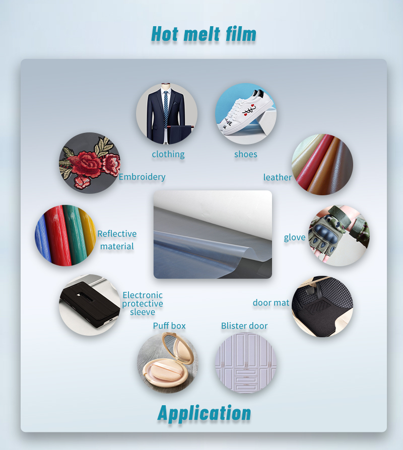Hot Melt Adhesive Film Outdoor Riding Clothes For Garment Accessories