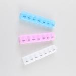 PP Portable Long Plastic Pill Box Pharmacy With Hat Cute Pill Box