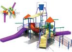 OEM Fiberglass Water Park Construction , Kids Water Playground Equipment System