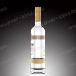 Frosted Flint Glass Bottle 750ML For Vodka Liquor
