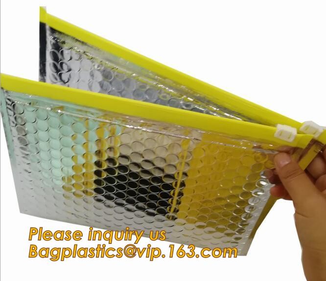Cosmetic Pink Slider Padded Bag/Silver k Bag With Bubble,Padded Envelopes Cheap Aluminium Foil k Holographic