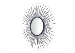 Sunburst Dotted Metal Wall Art Mirror