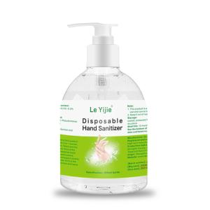 Quality Transparent Mint Waterless Hand Sanitizer With Pump 100ml 300ml 500ml wholesale