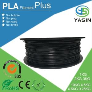 Quality Eco-friendly plastic raw material PLA 3d printer filament with 1.75mm 2.85mm 3mm diameter wholesale