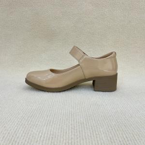Quality Spring Cream Closed Toe Heels Breathable Nude Thick Heels Luxury wholesale