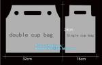 100% Biodegradable Cup bags, HDPE polyethylene plastic coffee juice cups