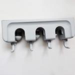 Broom Holder Wall Mount Organizer Commercial Microfiber Mop 28.5x10x6.6cm