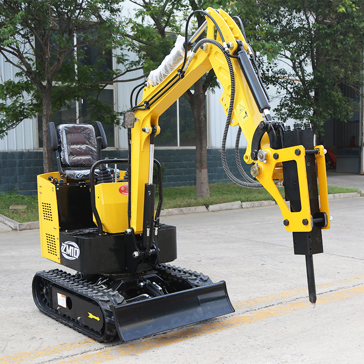 Farmland 1t Small Digger Maximum Excavation Height 2620mm Agricultural Track Mini Excavator