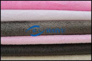 Quality new style super soft polyester plain silk velboa minky fabric wholesale